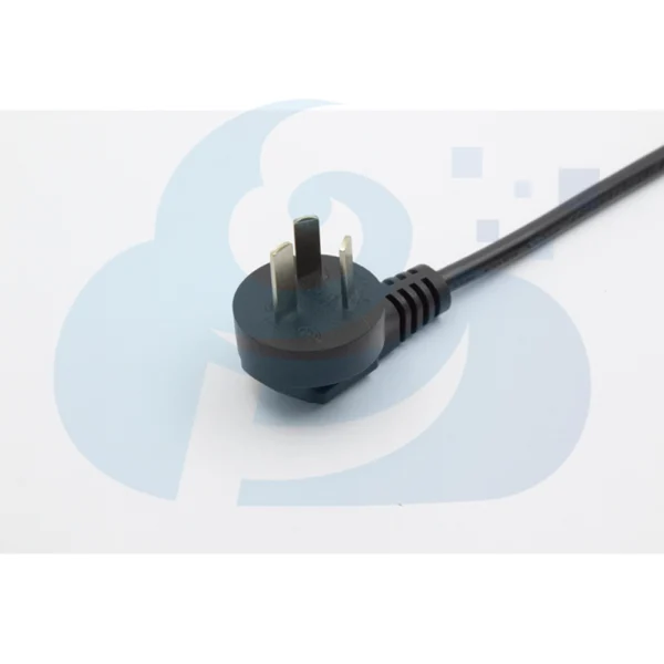 Argentinian Three Pin Right Angle Plug Cable Image1
