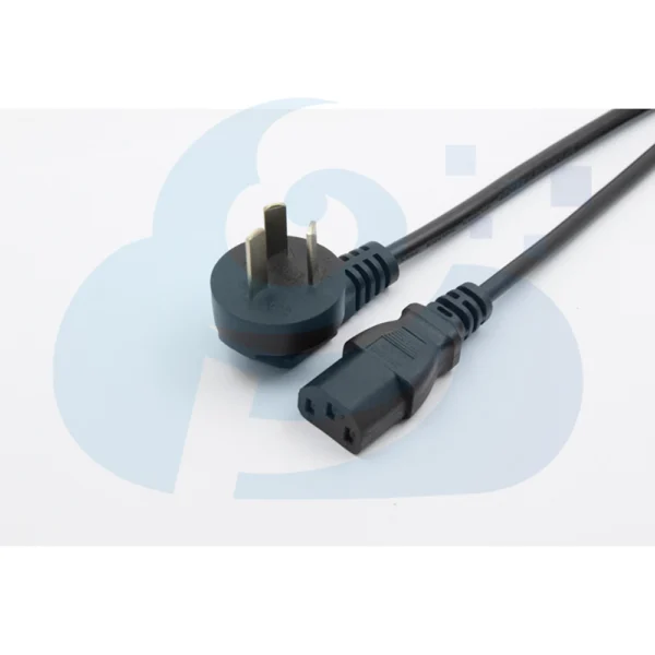 Argentinian Three Pin Right Angle Plug Cable Image3