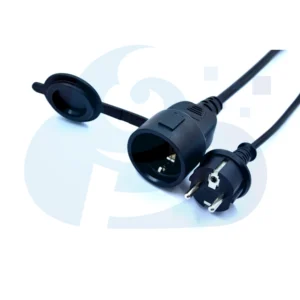 European Male And Female Plug Power Cable Image1