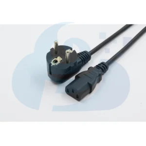 Indonesian Three Pin Right Angle Plug Power Cable Image1
