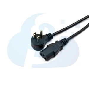 Japanese Three Pin Right Angle Plug Power Cable Image1