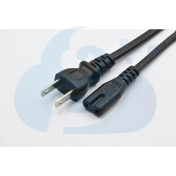 Japanese Two Pin Plug Power Cable Image1