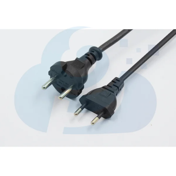 Russian Two Pin Plug Power Cable Image1
