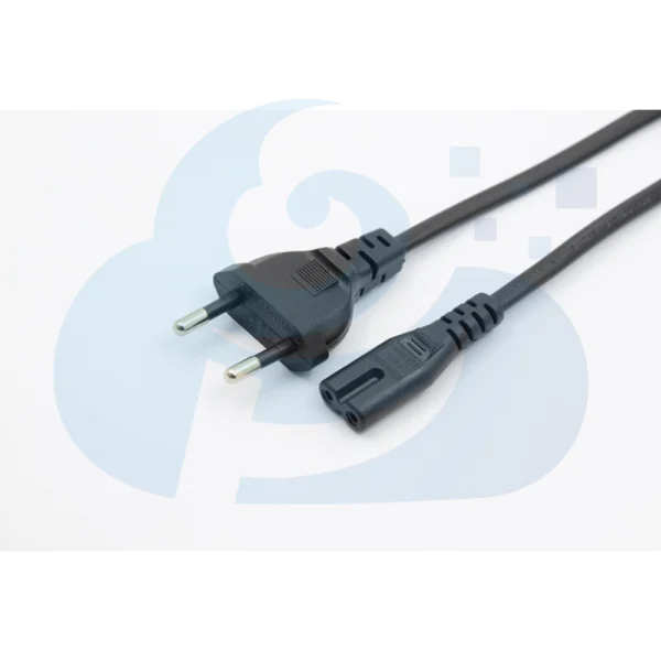 Russian Two Pin Plug Power Cable Image2