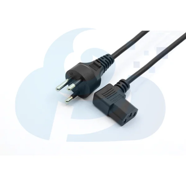 Thai Three Pin Straight Plug Power Cable Image2