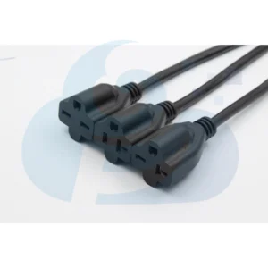 USA Three Pin Extension Female Plug Power Cable Image1